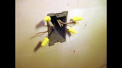 dry wall electrical box|putting electrical box existing drywall.